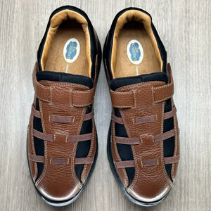 DR. COMFORT Shoes Womens 7.5 W Betty Therapeutic Diabetic Walking Leather Brown